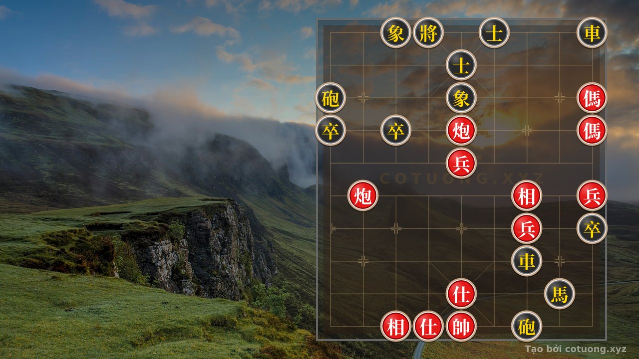 Thế cờ: Quick Winning Trick: Red's Advantage in the Double Horse Face-to-Face — Cờ Tướng Online