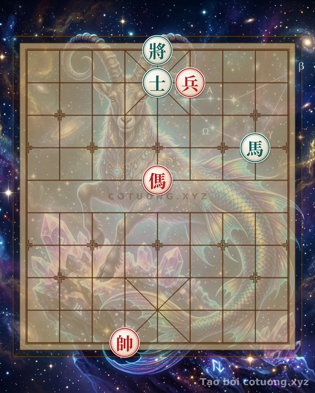 Thế cờ: Double Horse Facing: Strategy to Defeat the Black Advisor in Xiangqi — Cờ Tướng Online