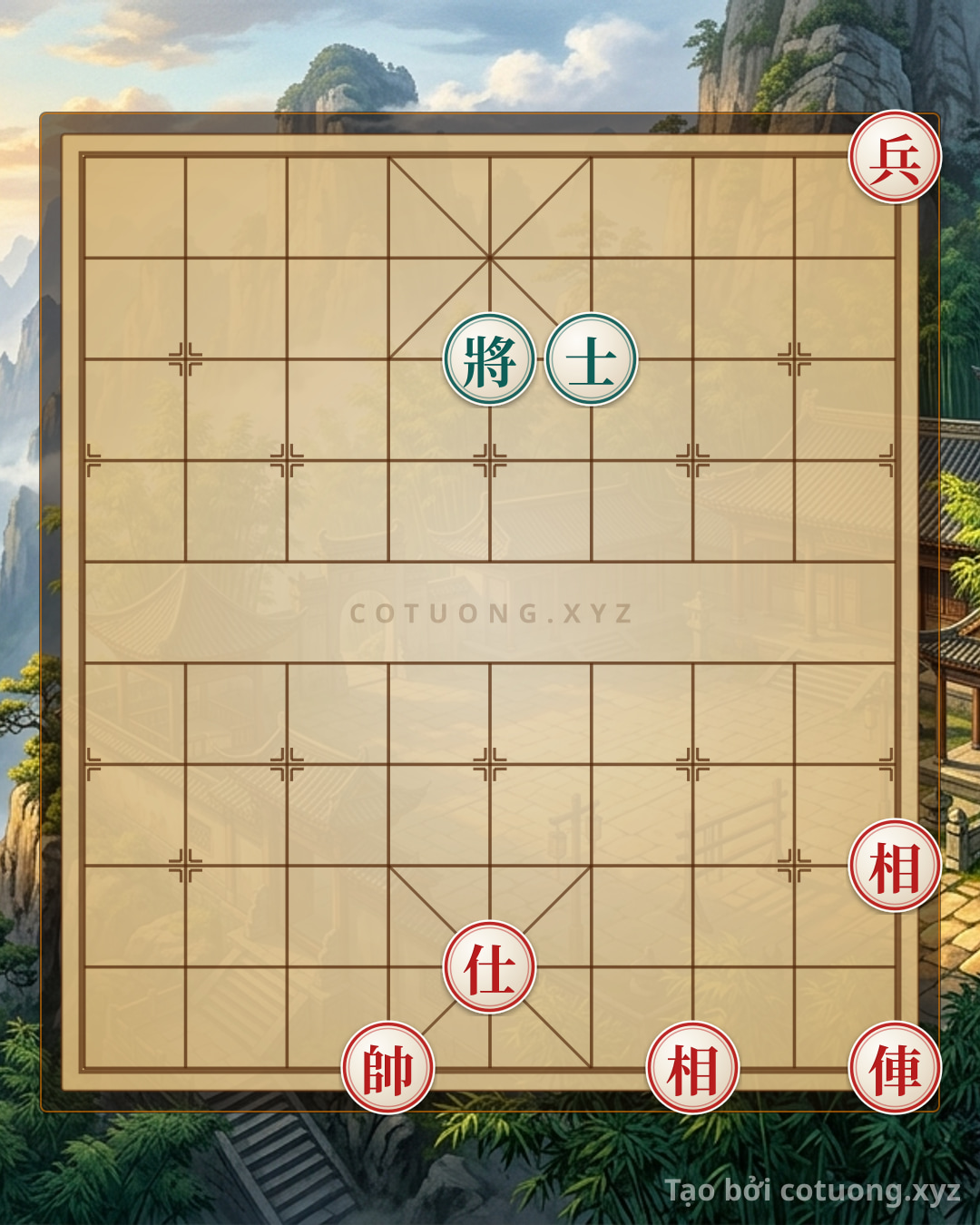 Challenge: Magic Board: Red Chariot Alone vs. Black General - Tactical Checkmate in the Mirror Formation - Can you solve it?