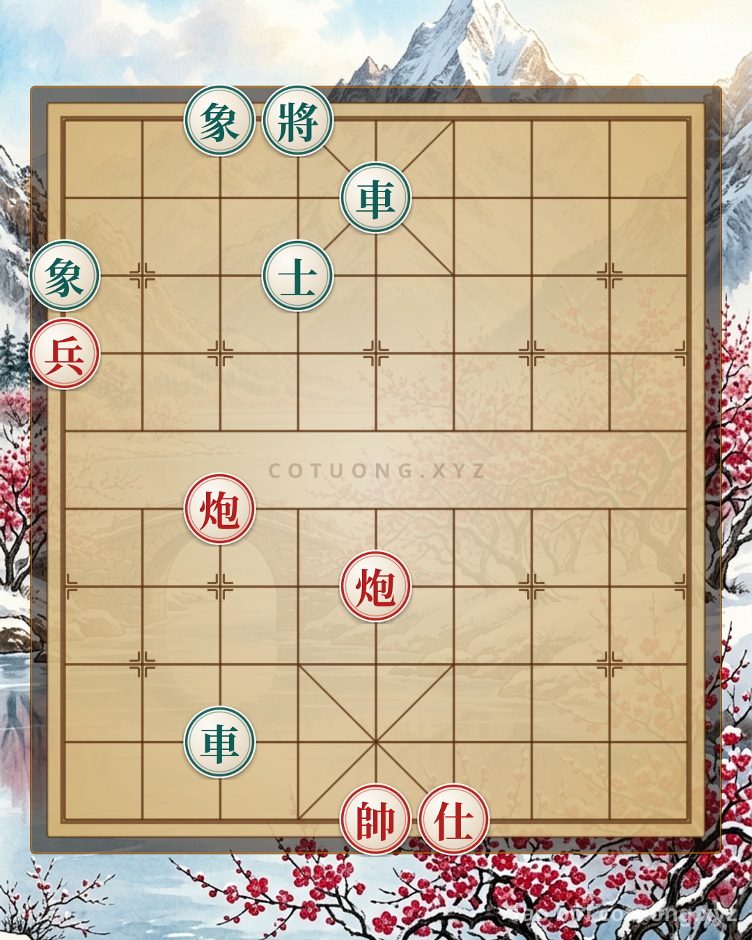 Challenge: The 'Cannon Trap' - Black's Defensive Strategy Against Red's Attack (Level 1/10): 