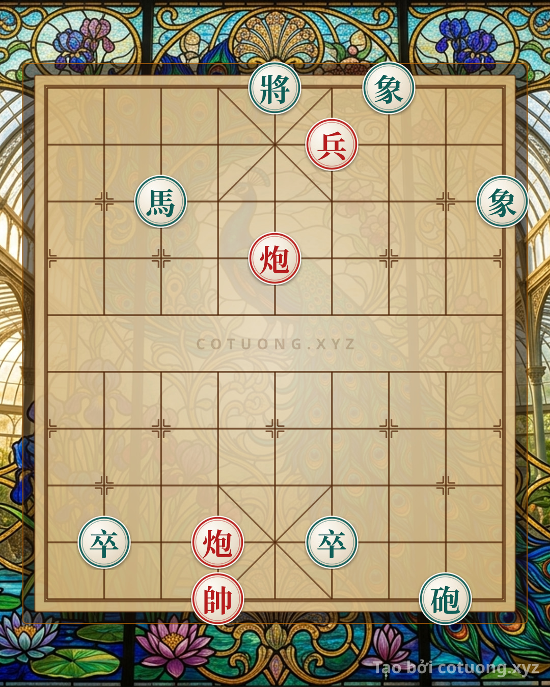 Challenge: Xiangqi Pro Tips: The Red Cannon's Divine Strategy, The Black General's Exposed - A Masterpiece of Chess Art - Can you solve it?