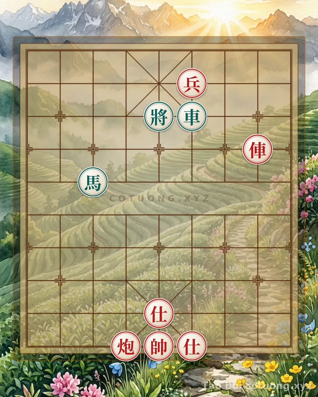 Challenge: The Mystical 'Empty Cannon' Formation: Red Chariot on 4th Rank and Black Rook on 6th Rank - Can you solve it?