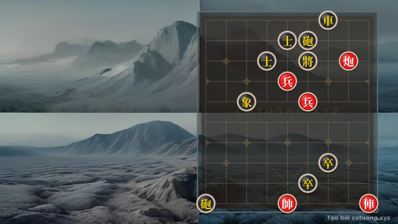 Thế cờ: Red General Chess: Ruthless Tactics with Black Chariot at 7-10 — Cờ Tướng Online