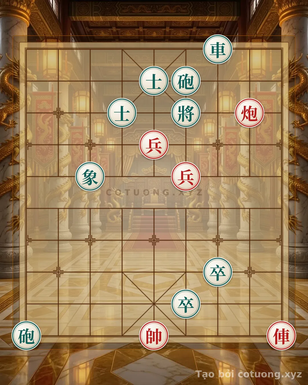 Thử Thách: Cờ Tướng Đỏ: Chiến Thuật Khốc Liệt Với Xe Đen Lộ 7 Hàng 10 - Bạn có thể giải được?