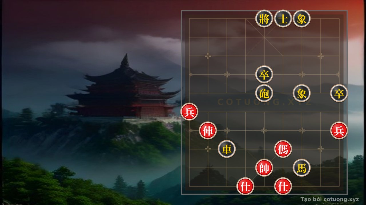 Thế cờ: The Ultimate Checkmate Strategy: Red Chariot and Horse Crush Black's Cannon in a Mythical One-Move Victory! — Cờ Tướng Online