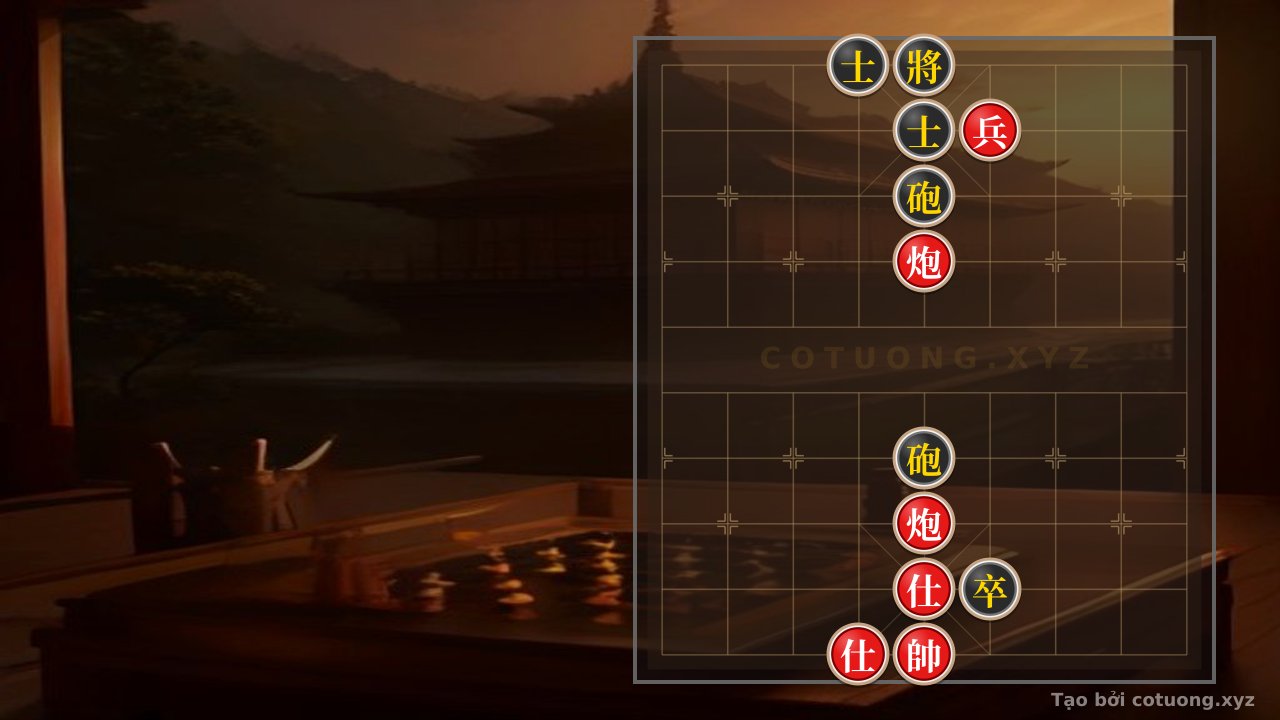 Thế cờ: The Powerful Cannons: Mastering the Deadly Two-Cannon, Two-Advisors Trap in Xiangqi — Cờ Tướng Online