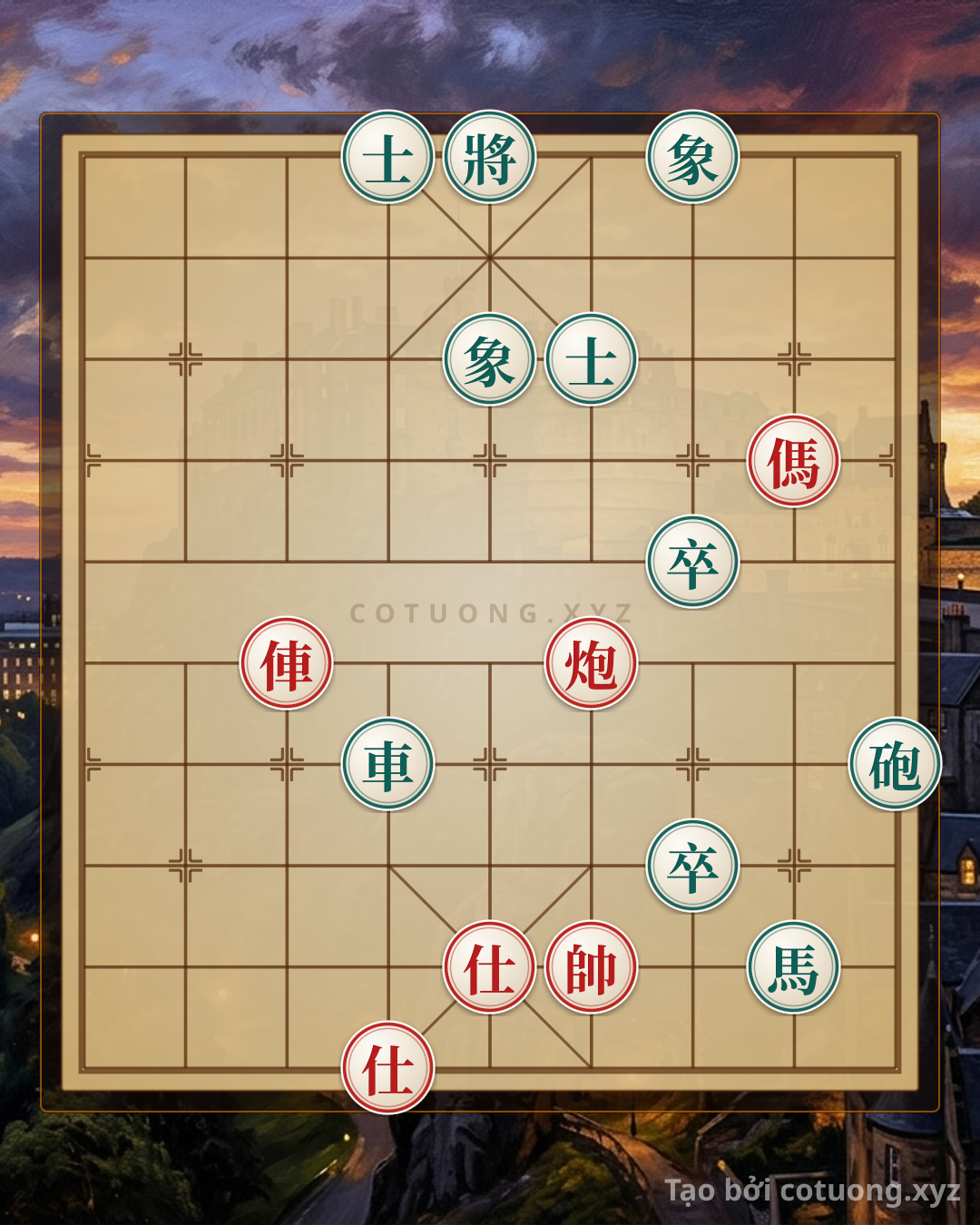 Challenge: The Secret of Reversing the Xiangqi Battle: The Red Chariot and Cannon Crush the Black Advisors and Elephants in a Classic Move! - Can you solve it?