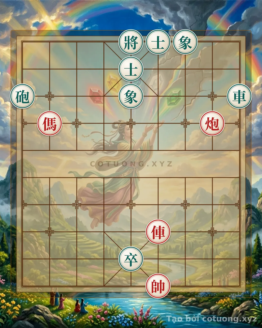 Thế cờ: Xiangqi: Mastering the Defense Against the 'Red Horse Encirclement' Formation — Cờ Tướng Online