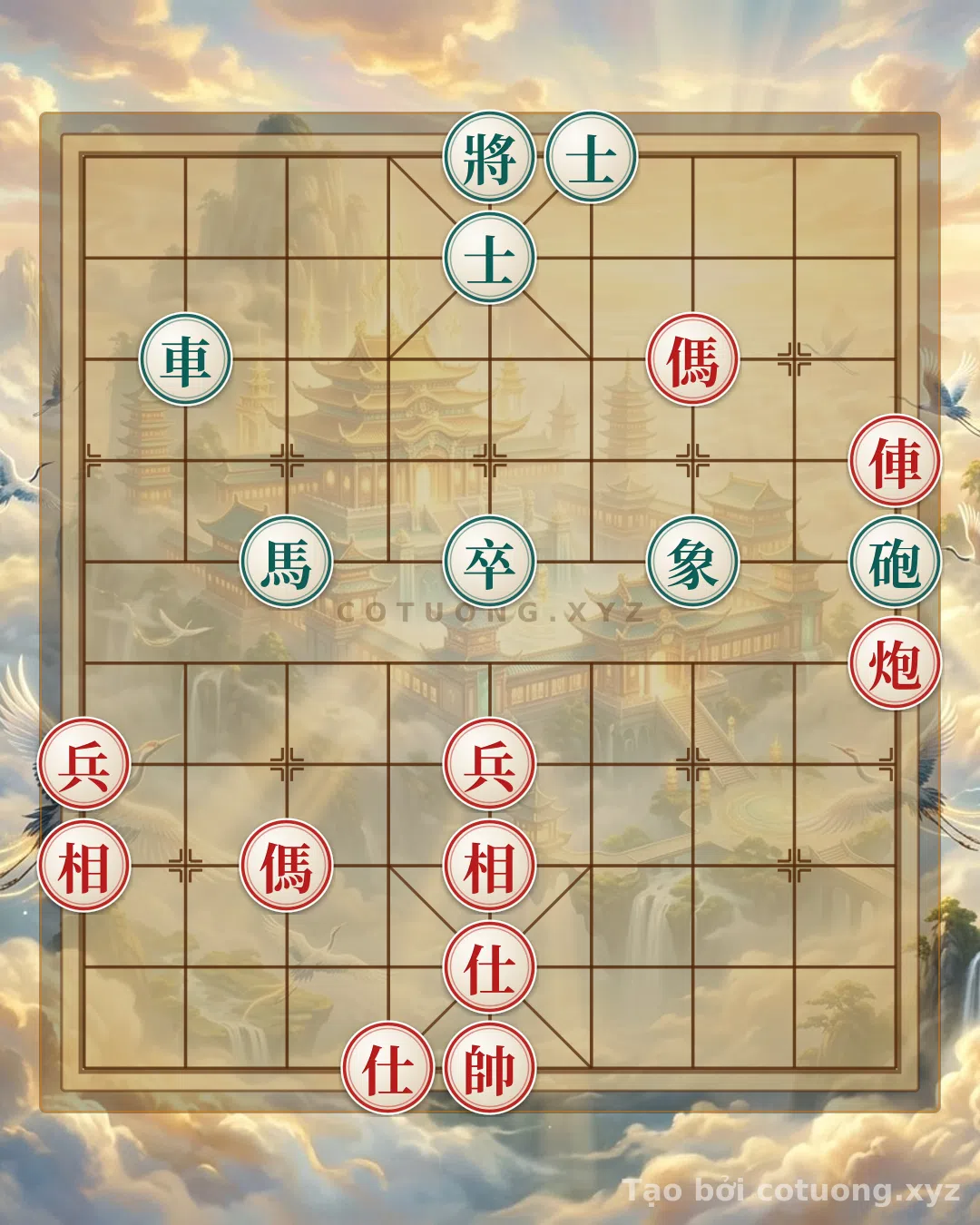 Thử Thách: Thế trận 'Song Mã giao chân' - Bài học về sự cân bằng trong cờ tướng - Bạn có thể giải được?