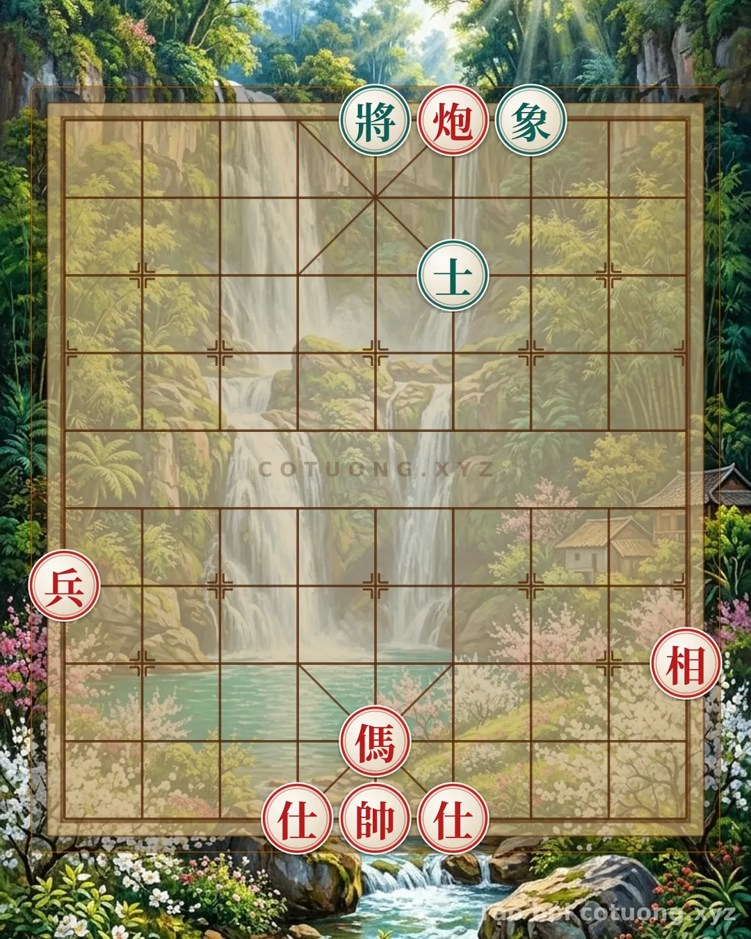 Thế cờ: Xiangqi Position 'Single Cannon Trapping the Black General' - Killer Moves for Beginners — Cờ Tướng Online