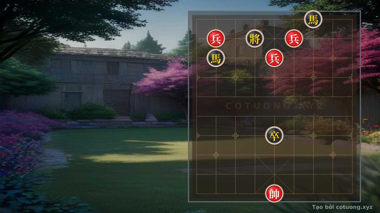 Thế cờ: The Ultimate Secret to Breaking the Xiangqi King's Checkmate: Black Horses Interlocking, Red King Trapped — Cờ Tướng Online
