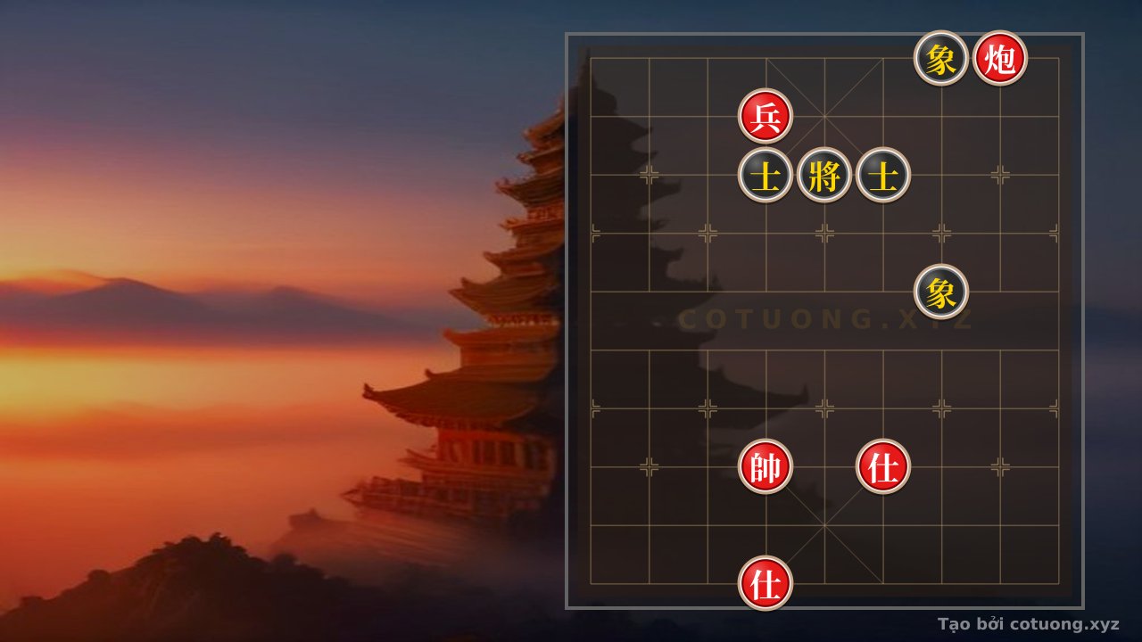 Thế cờ: Black General: Defense Tips Against Red Advisor and Cannon — Cờ Tướng Online