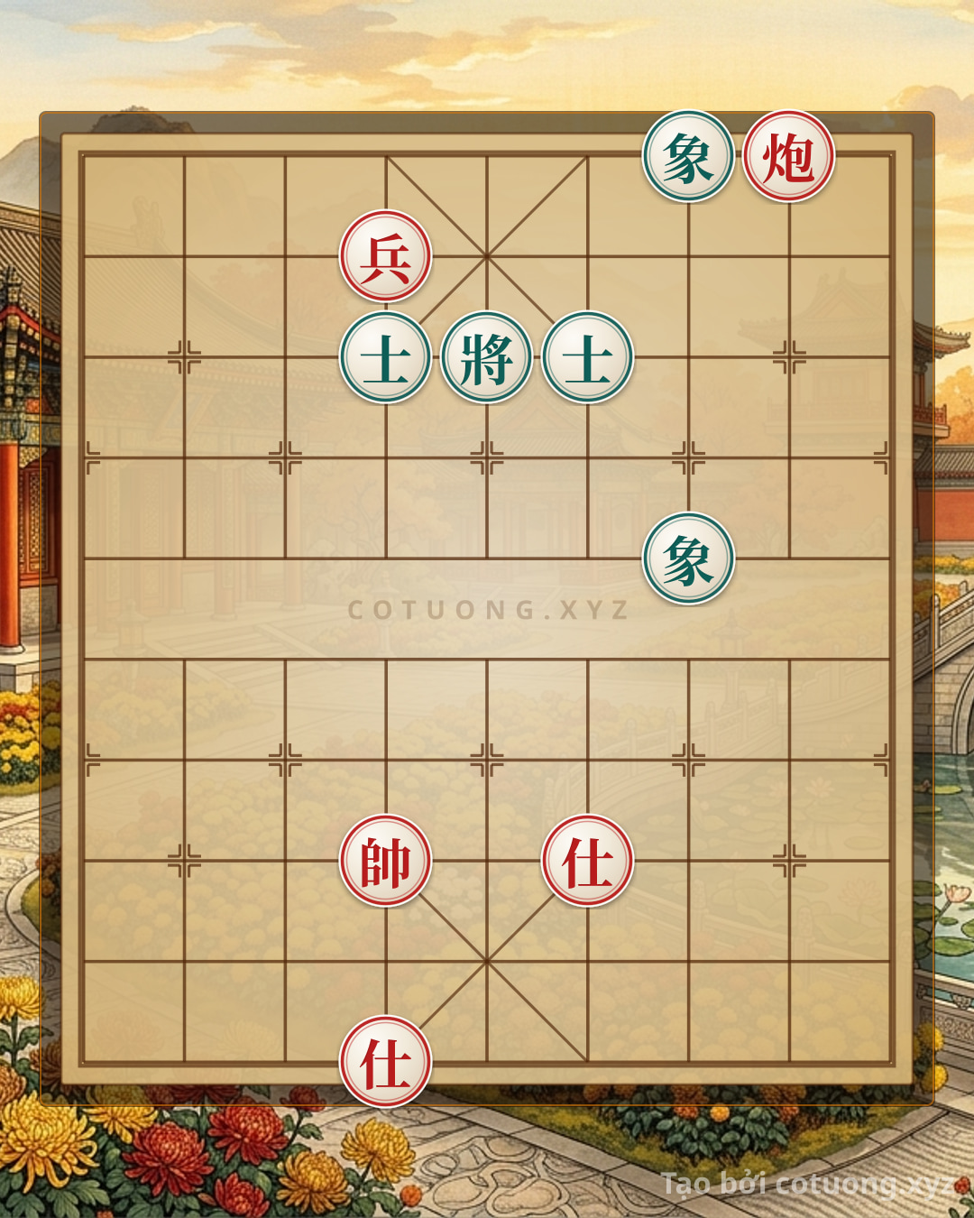 Challenge: Black General: Defense Tips Against Red Advisor and Cannon - Can you solve it?