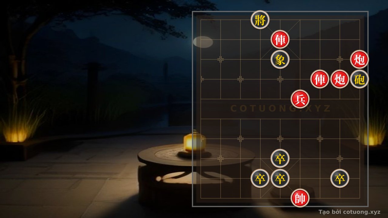 Thế cờ: Red Cannon Shoots Black General: 'Cat-and-Mouse' Strategy in Move 1 — Cờ Tướng Online
