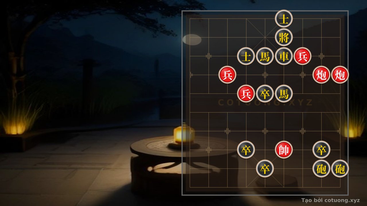 Thế cờ: The Double Black Horses vs. Red Cannon and Empty Fort: Advanced Tactical Insights in Xiangqi — Cờ Tướng Online