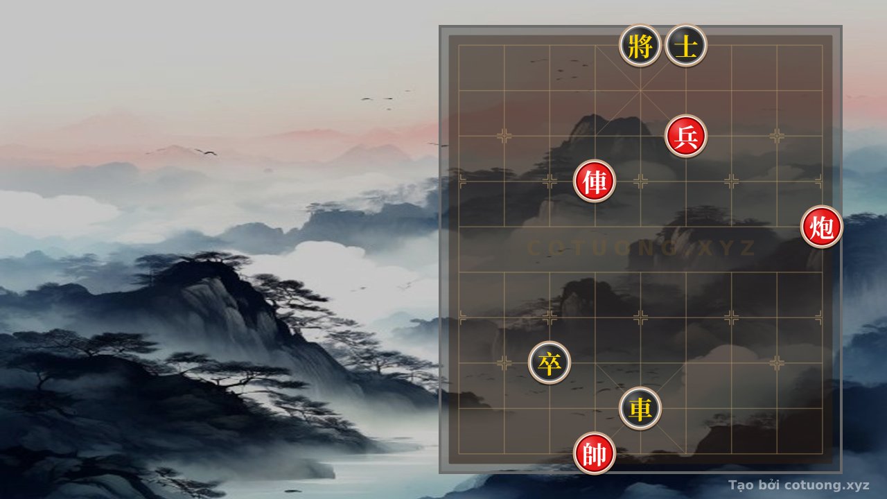 Thế cờ: Xiangqi: Unexpected Counterattack from the Right Flank - The Red's Crushing Strategy Before Black's Pressure — Cờ Tướng Online