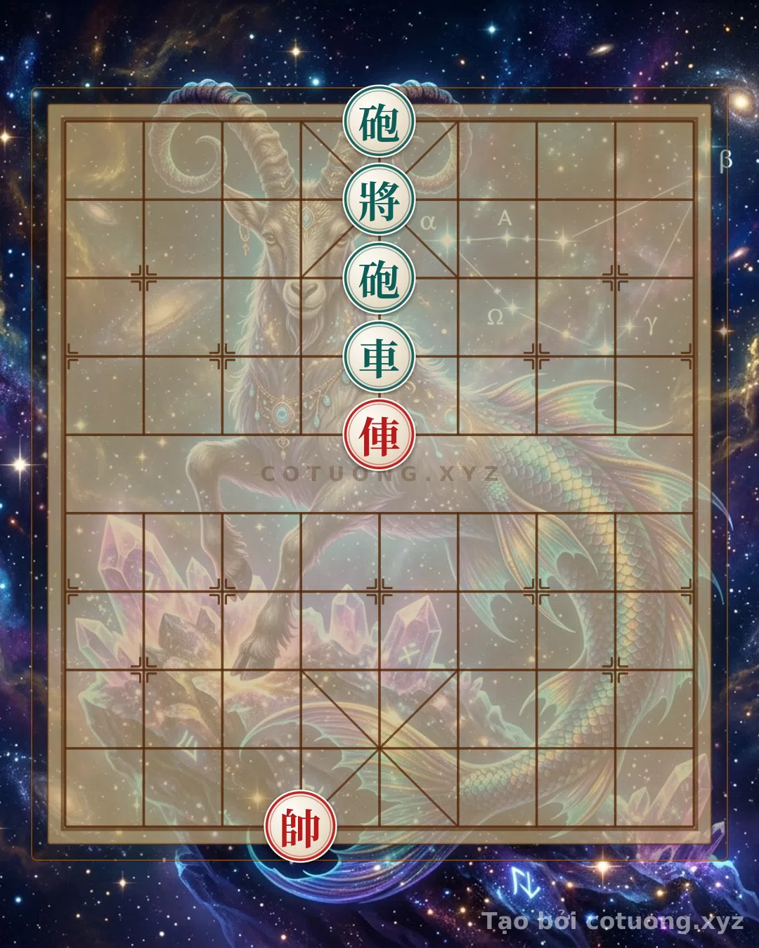 Thế cờ: Red Cannon and Chariot Attack: A Deadly Move on the 5th File - The Visual Deception Strategy — Cờ Tướng Online