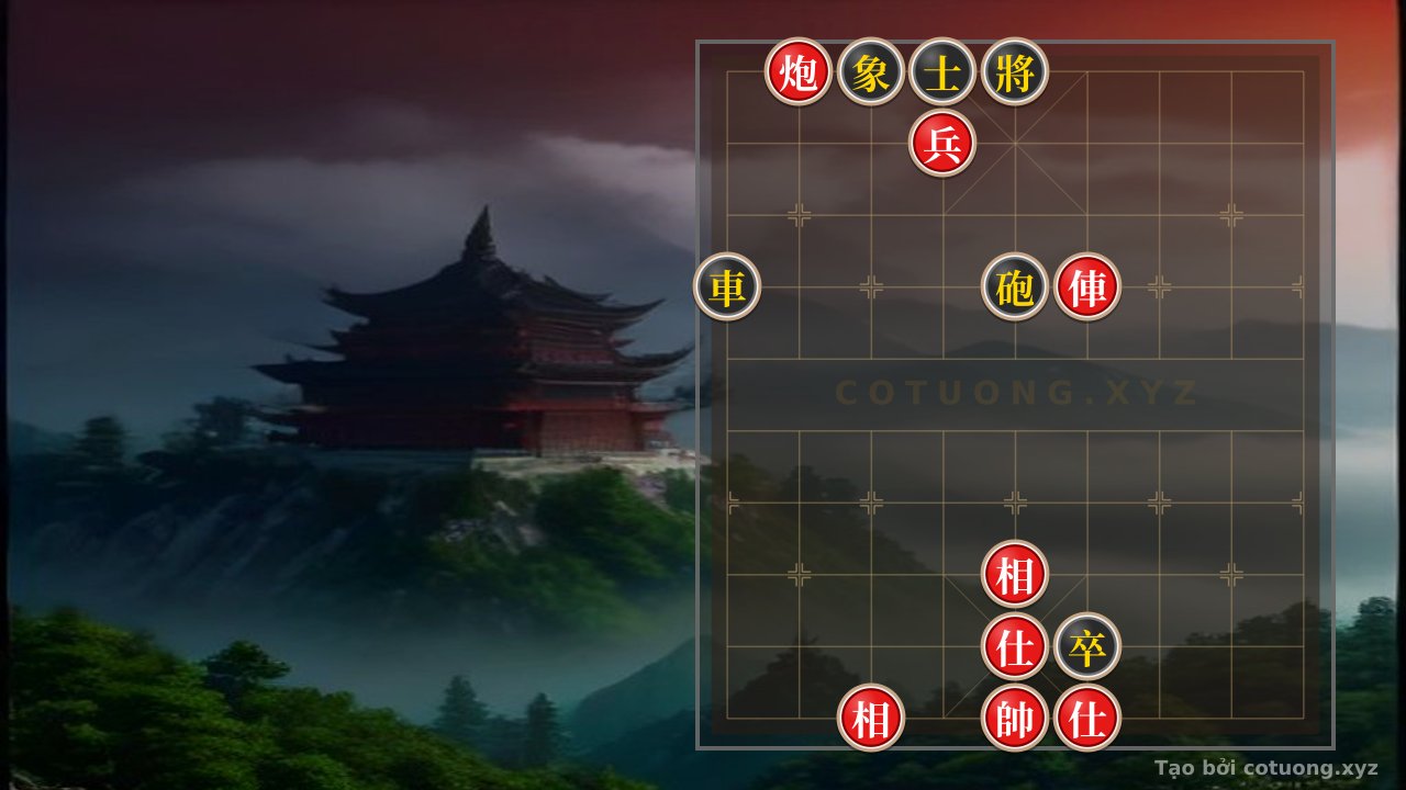 Thế cờ: Red Cannon on File 8, Rank 10: A Critical Move in the Xiangqi Battle — Cờ Tướng Online