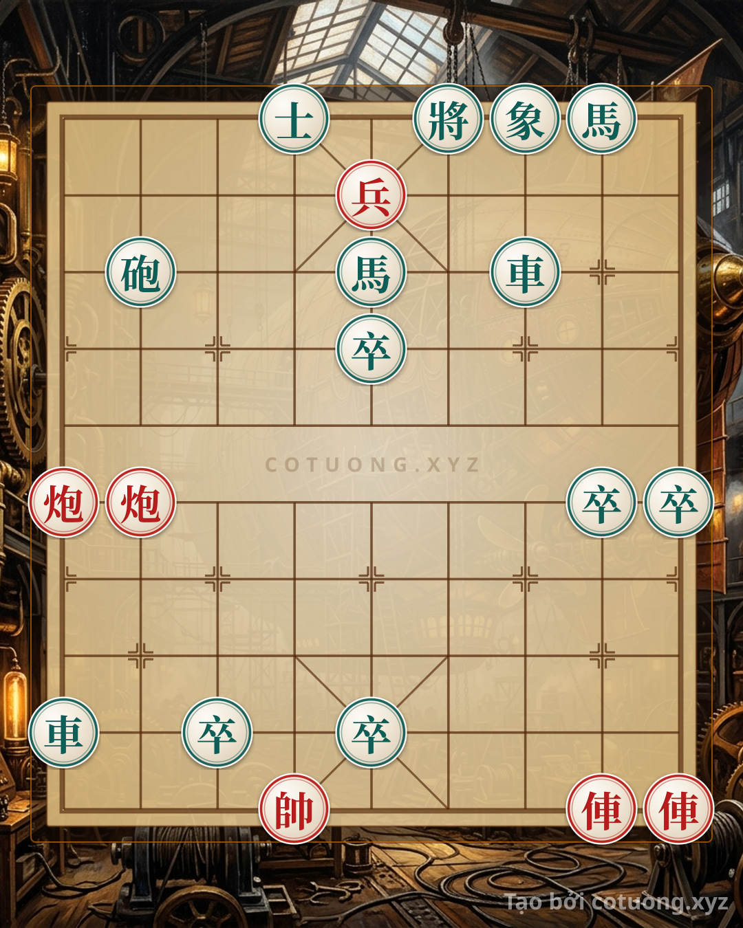 Challenge: Xich Bi Chess Opening: The 2 Rooks 2 Cannons Pawn vs. Double Rooks Cannon Horse 5 Pawns - The Heartbreaking Move That Reverses the Game - Can you solve it?
