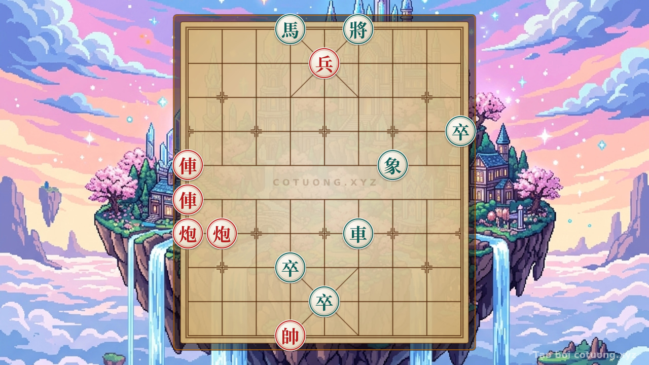 Thế cờ: Red Rook's Straight Thrust on File 9: The 'White Dragon' Strategy in Xiangqi — Cờ Tướng Online