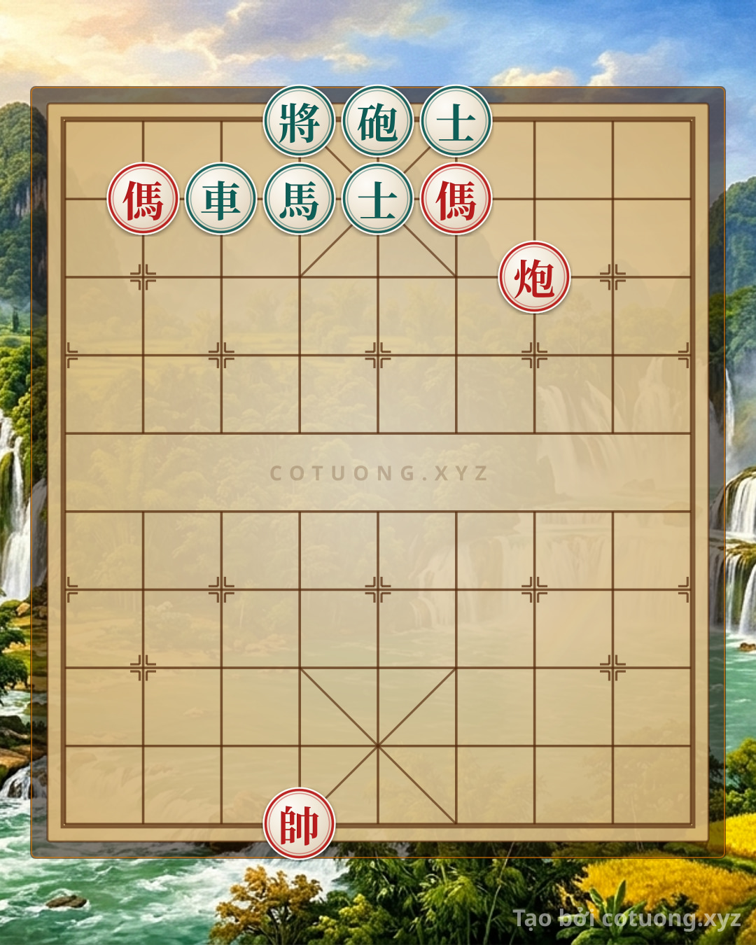 Challenge: Xiangqi (Chinese Chess): 36 Moves to Defeat the '2 Cannons 2 Horses vs. Chariot Cannon Horse 2 Advisors' Opening - Can you solve it?
