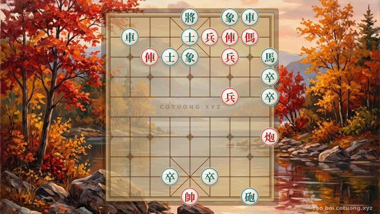 Thế cờ: Xiangqi Master Defense: Countering Red's Opening Attacks with Black's 5th Rank — Cờ Tướng Online