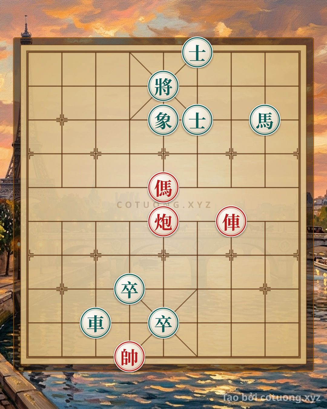 Challenge: Red General's Offensive: Strategy to Defeat the Double Horse Interlocking Formation - Can you solve it?