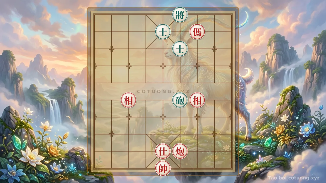 Thế cờ: Art of Defensive Counterattack: The Red General's Checkmate Scenario — Cờ Tướng Online