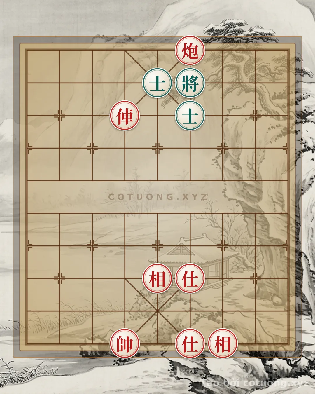 Challenge: Xiangqi: The 'Red Cannon Exposed 4' Strategy - Securing Victory from the First Move - Can you solve it?