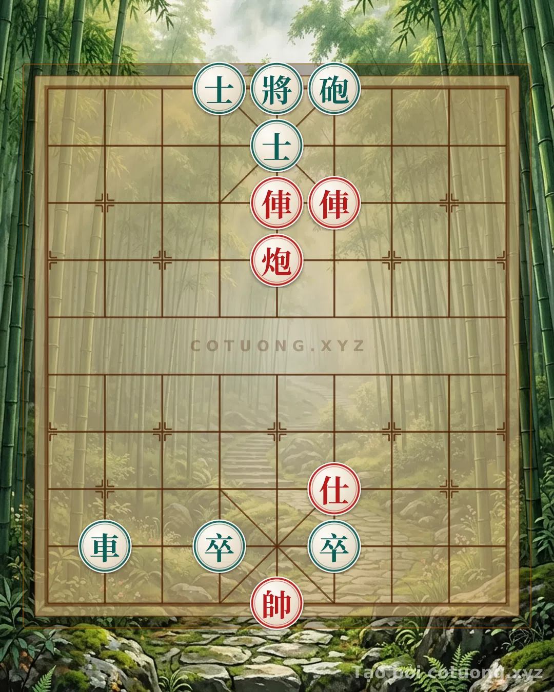 Thế cờ: Advanced Xiangqi: Breaking the Rook-Black and Pawn-Black Formation with the Red Advisor Trick — Cờ Tướng Online