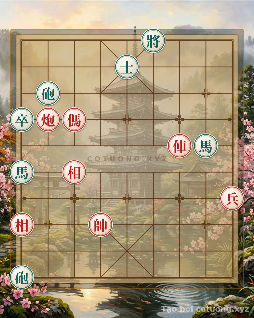 Challenge: Xiangqi: Red Horse vs. Black Chariot in Double Horse Formation - Can you solve it?