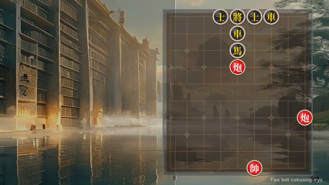 Thế cờ: Xiangqi: Black Defense - Black Advisor on File 4 Rank 10, Black Chariot on File 5 Rank 9 — Cờ Tướng Online