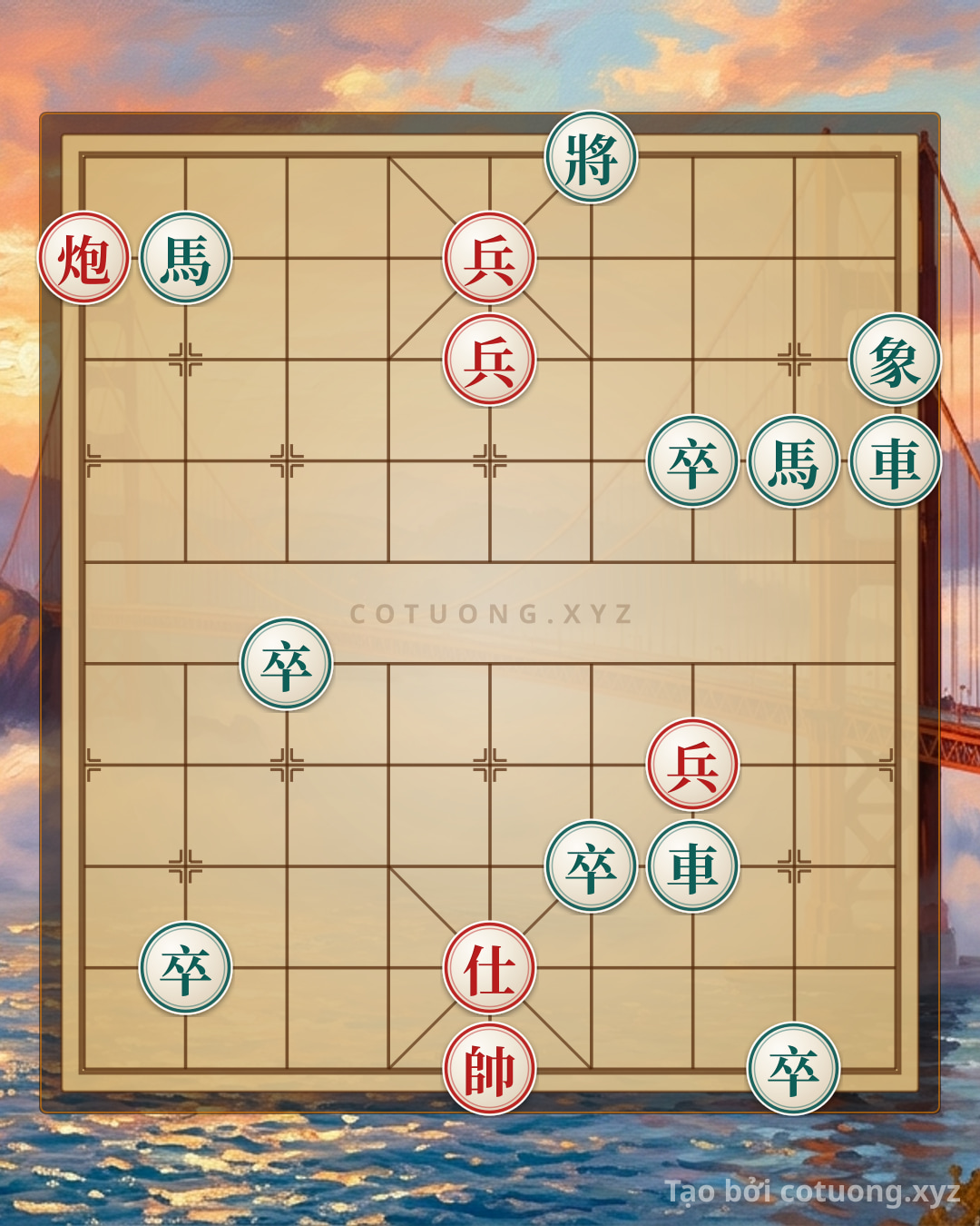 Thế cờ: Red Cannon Siege: Tactical Checkmate Strategies in Xiangqi — Cờ Tướng Online