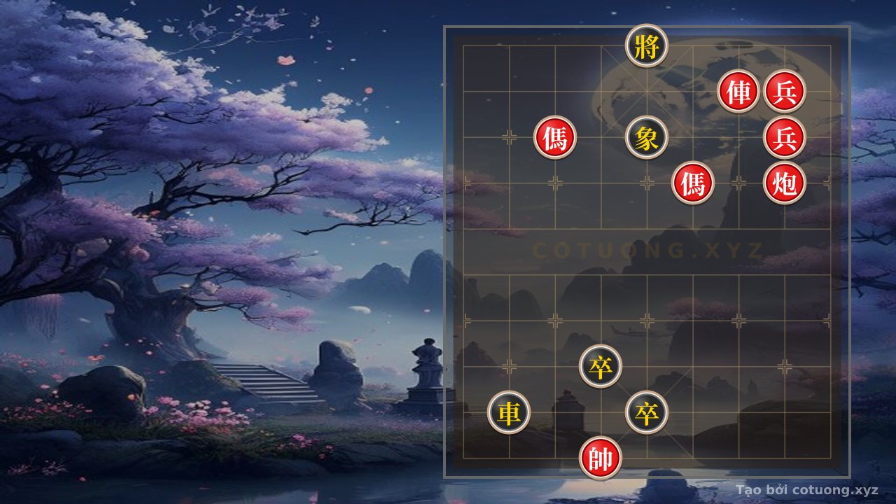 Thế cờ: Xiangqi Formation: Red Horses Cross, Black Chariot Blocked - Tactical Tips for the Red Player — Cờ Tướng Online