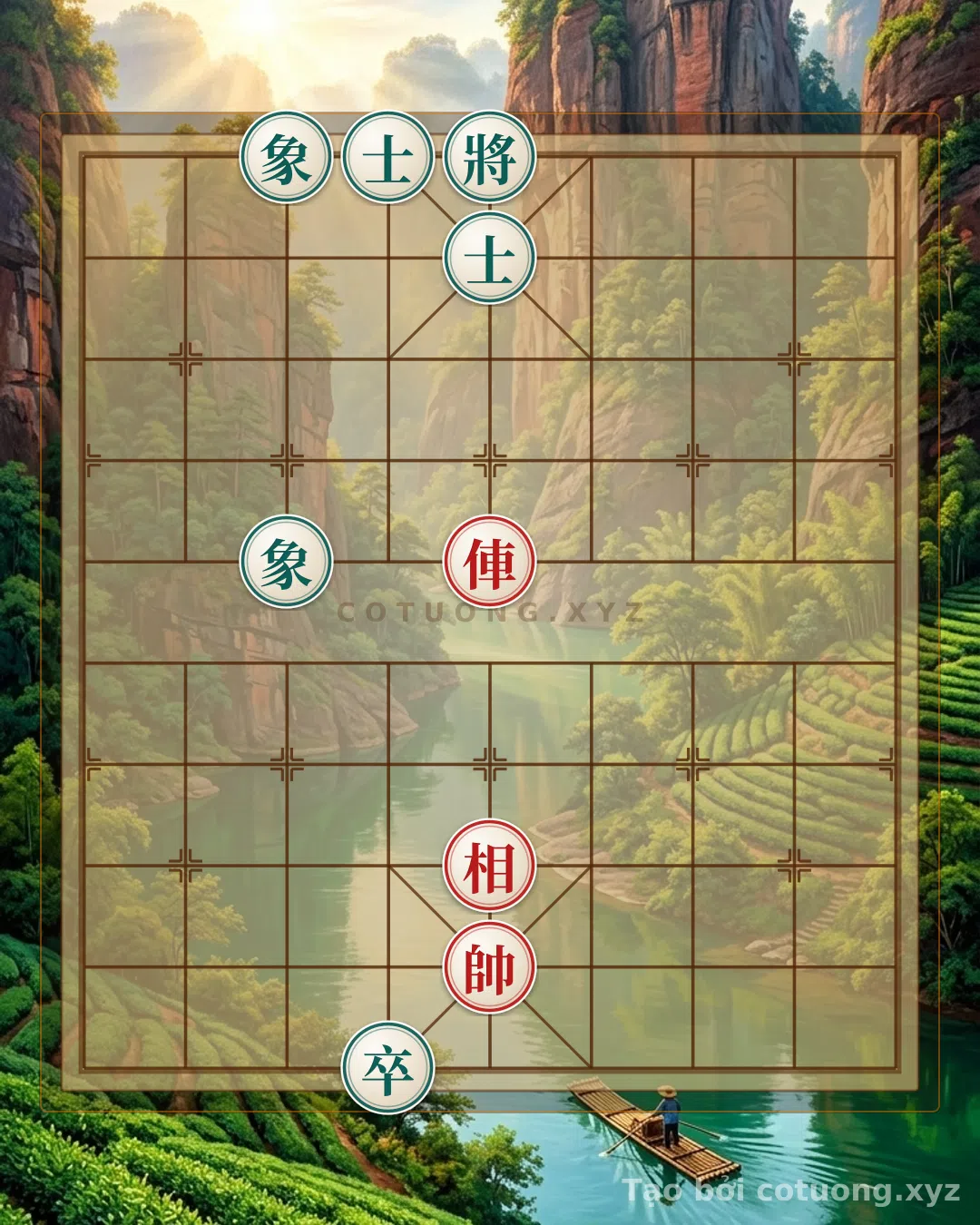 Thế cờ: Xiangqi: The Secret Defense of the Black General in the 'Chariot Rush' Formation — Cờ Tướng Online