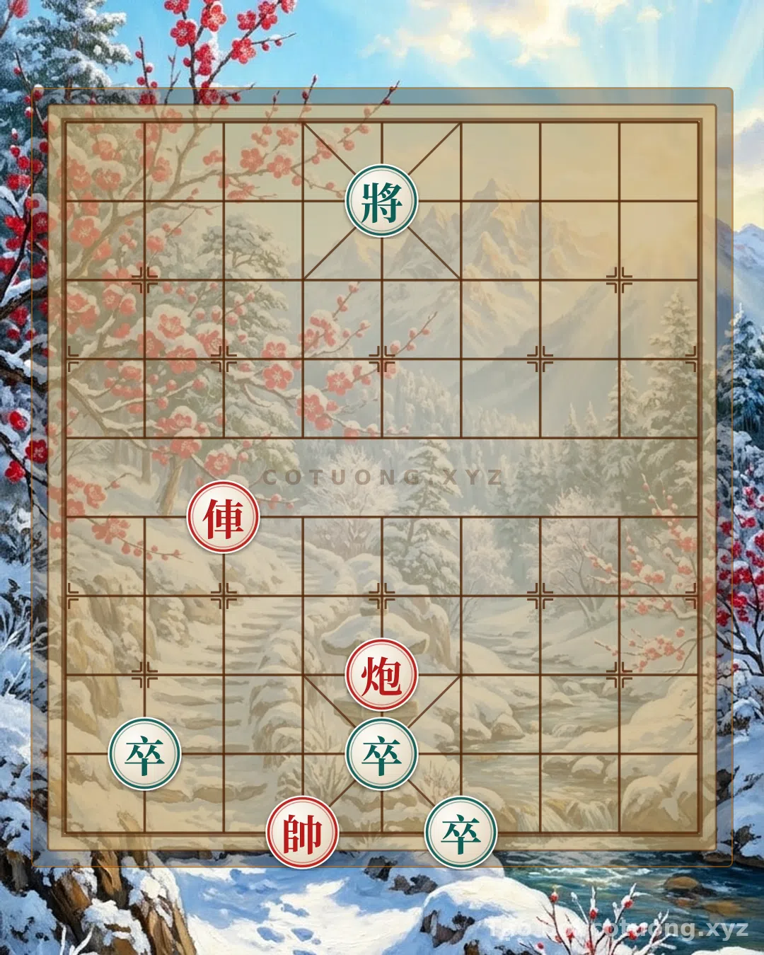 Thế cờ: The 'Red Piercing, Black Blocking' Chess Formation – The Defensive Strategy of the Black General — Cờ Tướng Online
