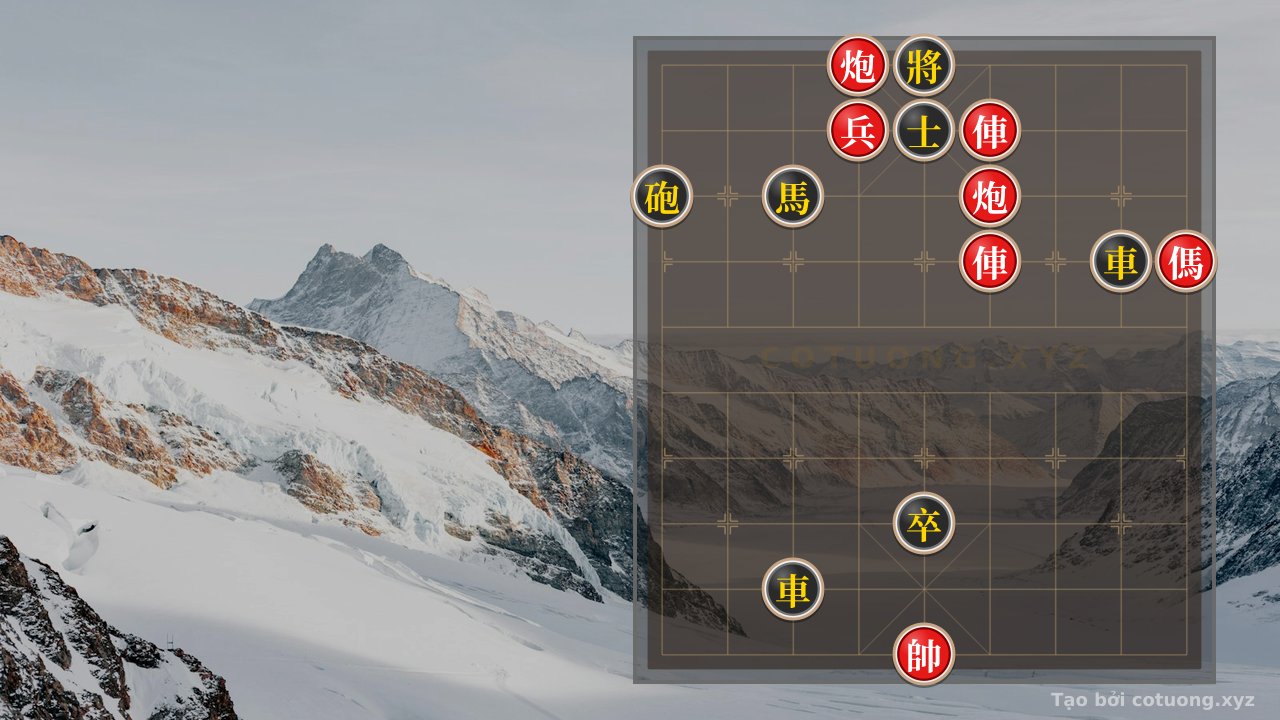 Thế cờ: The Deadly Trap of the Empty Cannon: A Lethal Checkmate in This Xiangqi Position! — Cờ Tướng Online