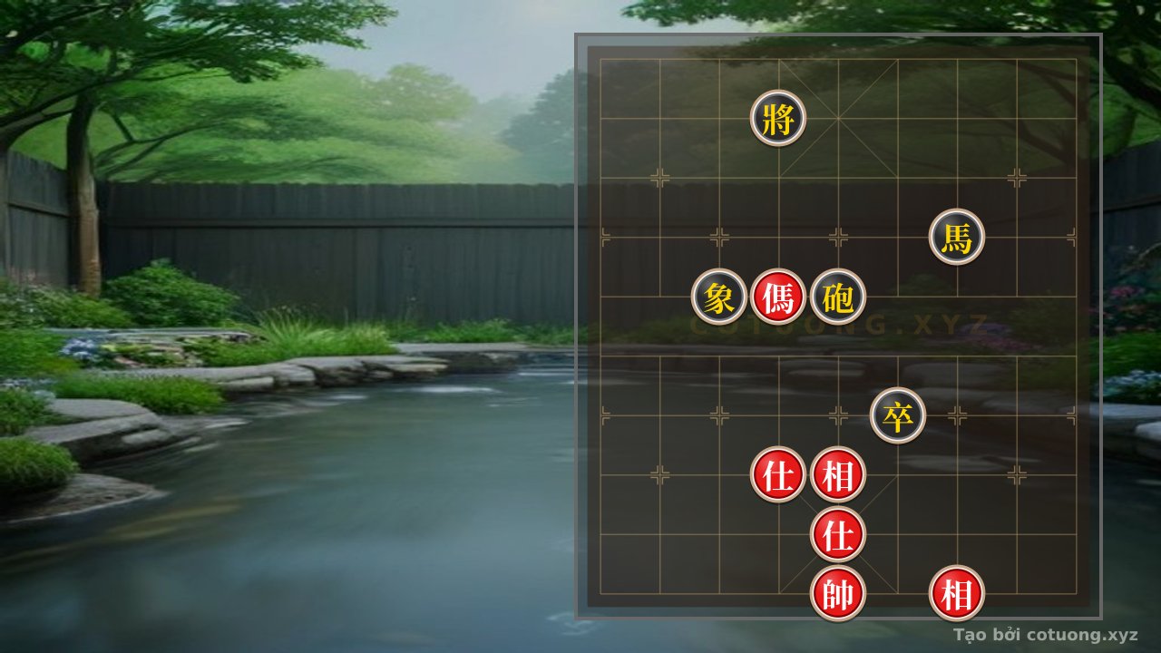 Thế cờ: The Secret to Reversing the Current in Xiangqi: The 2 Horses, 2 Advisors, and 2 Elephants Break the Horse Cannon's Deadly Trap — Cờ Tướng Online