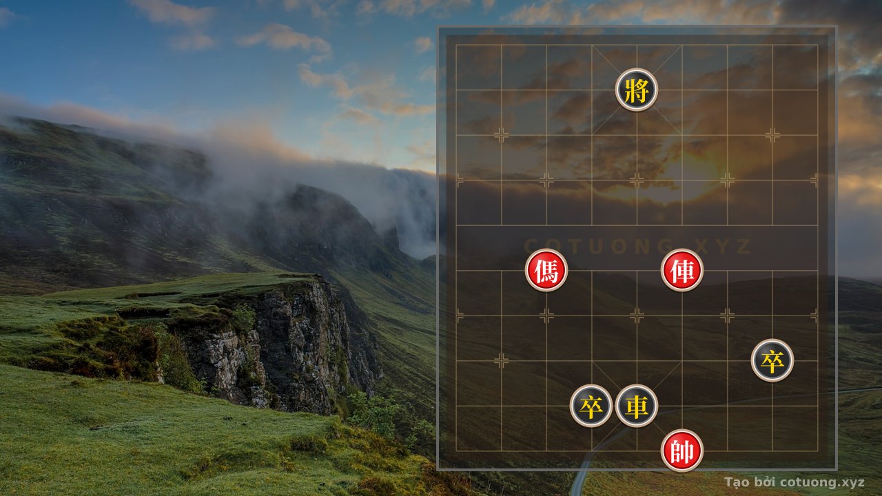 Thế cờ: Red General Chess: Strategy to Capture the Black Soldier with the Red Chariot on File 4 — Cờ Tướng Online