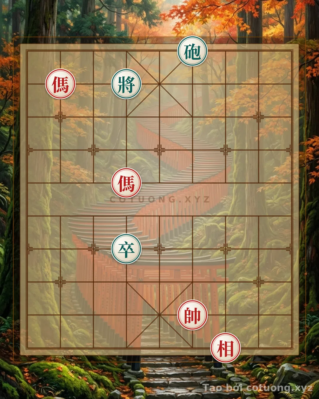 Thế cờ: The Tragic Beauty of the Double Horse: How to Defeat the Cannon in Just a Few Moves — Cờ Tướng Online
