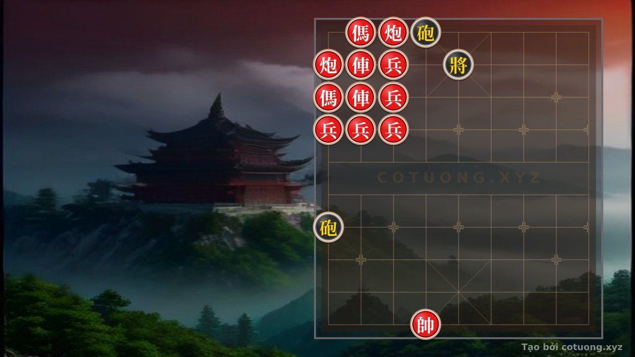 Thế cờ: Red General: The Double Horse Legs Strategy Defeats the Black Cannon in 5 Moves — Cờ Tướng Online