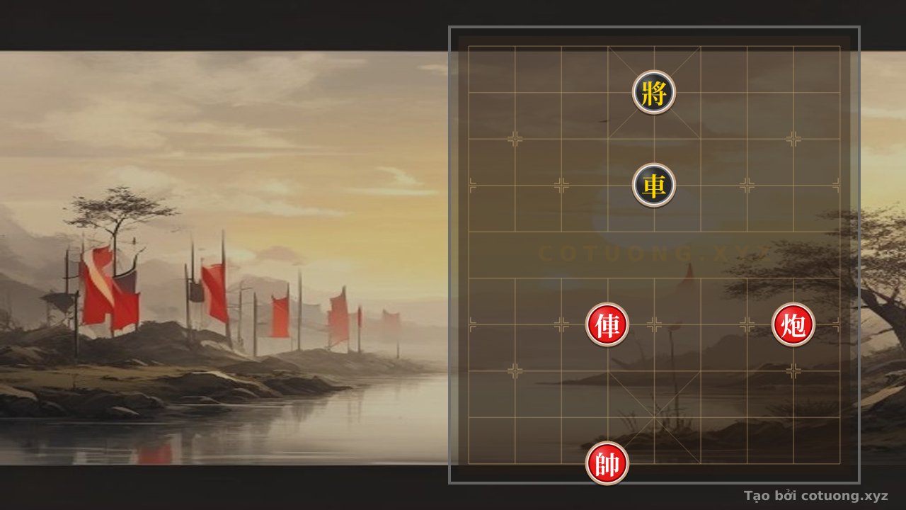 Thế cờ: Xiangqi Position Black General at File 5, Rank 9: 