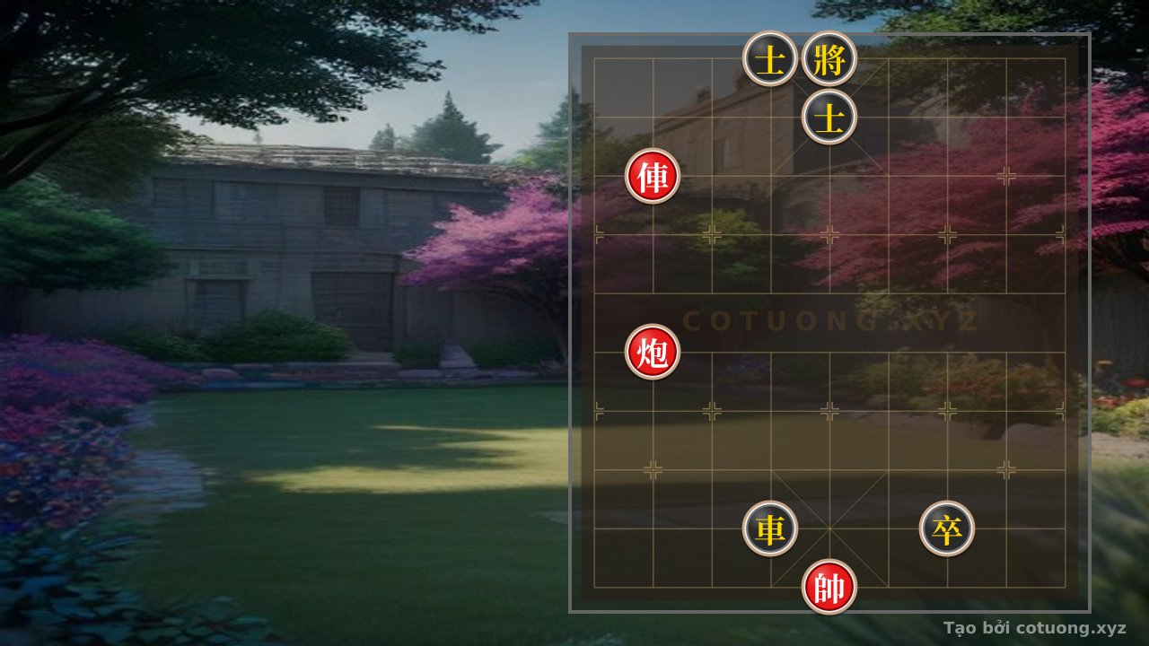Thế cờ: Red Cannon Breakthrough at File 8 - Extreme Battle Analysis on the Xiangqi Board — Cờ Tướng Online