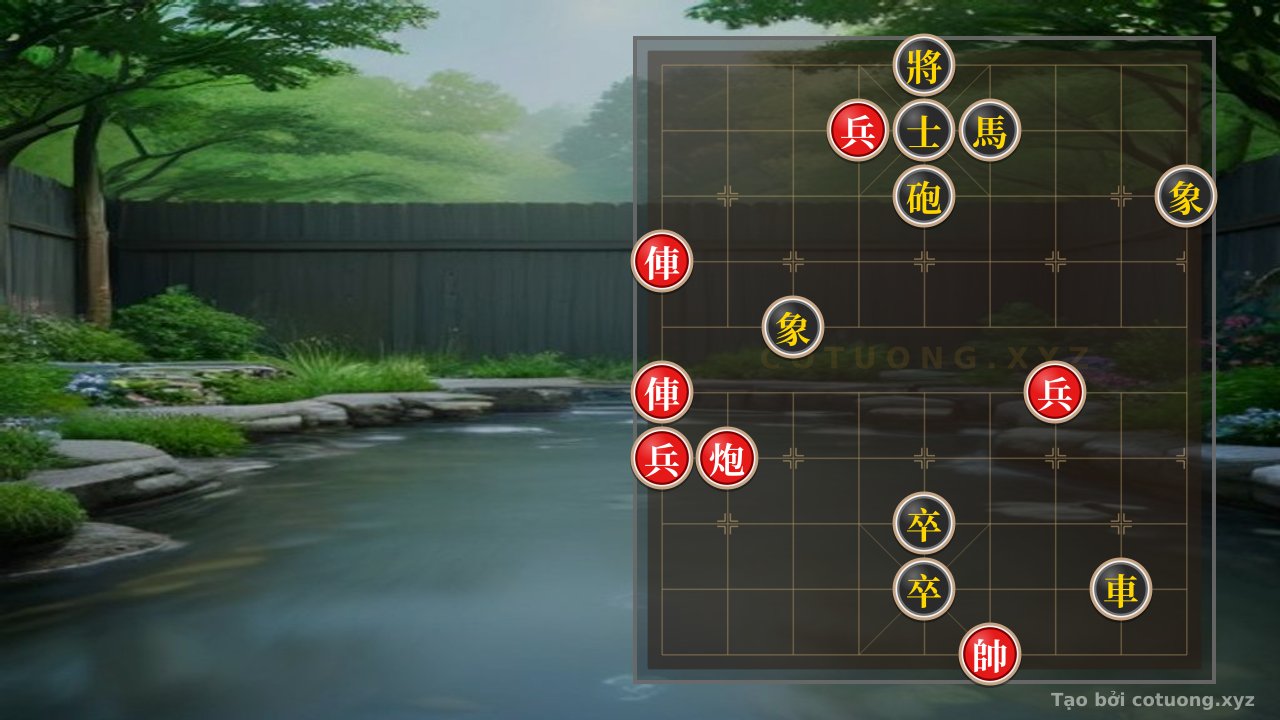 Thế cờ: Xiangqi Master: The Red Chariot Rushes Straight, Black Cannon Counters - Advanced Tactical Secrets — Cờ Tướng Online