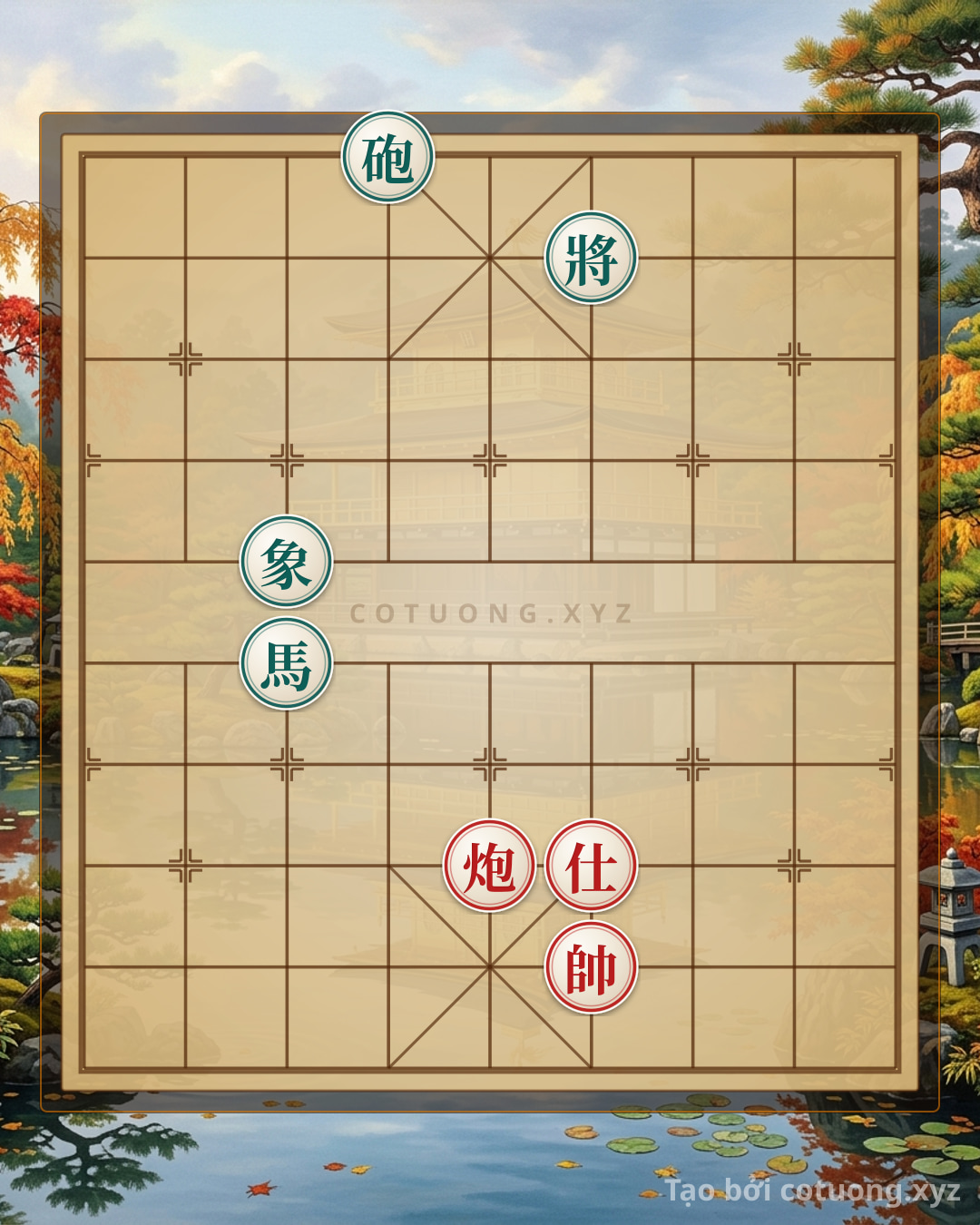 Challenge: Red Player's Elephant-Horse Defensive Strategy: Cannon 4th Rank Counterattack - Can you solve it?