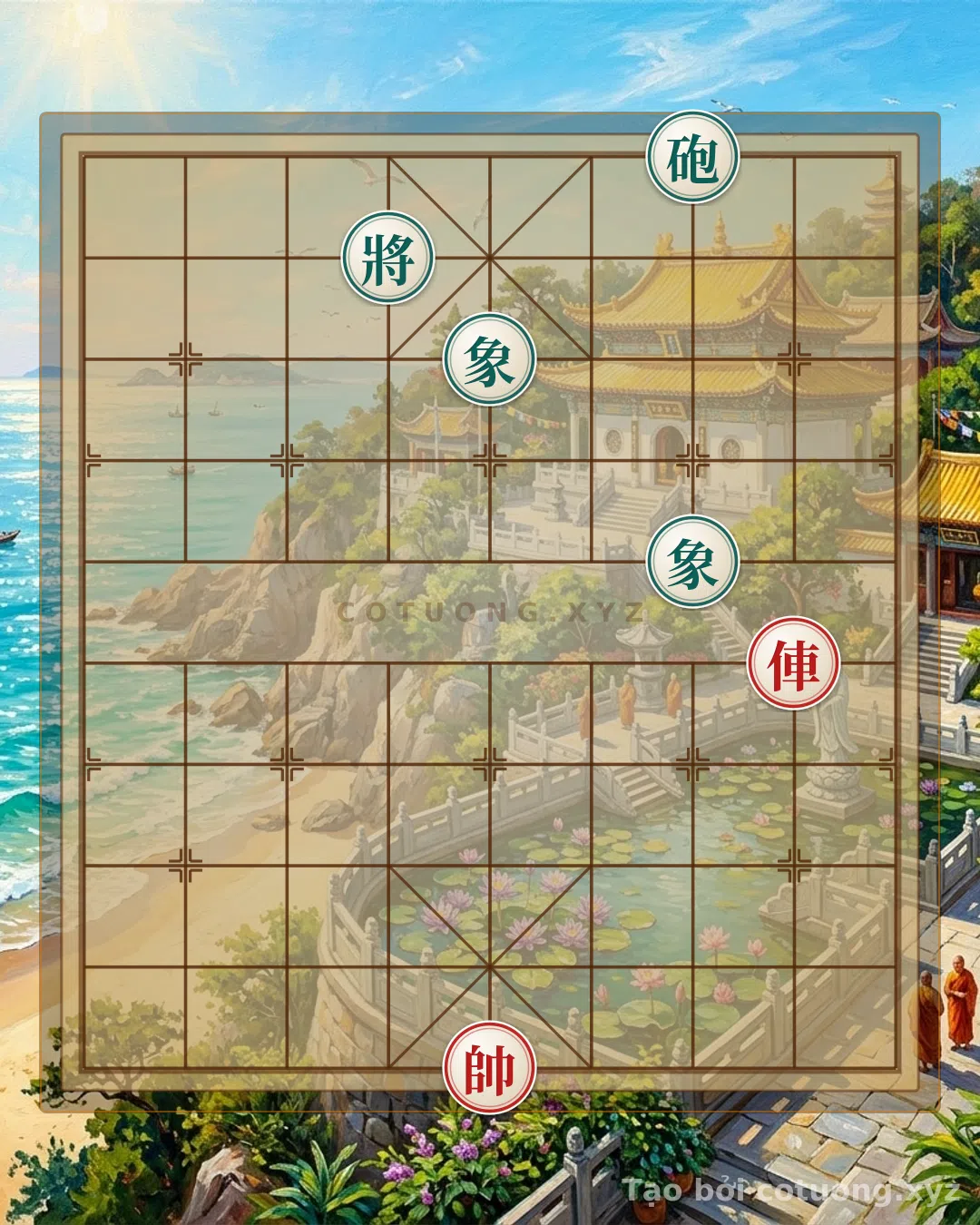 Thế cờ: Xiangqi: The Subtle Trap in the Black Cannon's 7th File - Red Chariot's 2nd File — Cờ Tướng Online