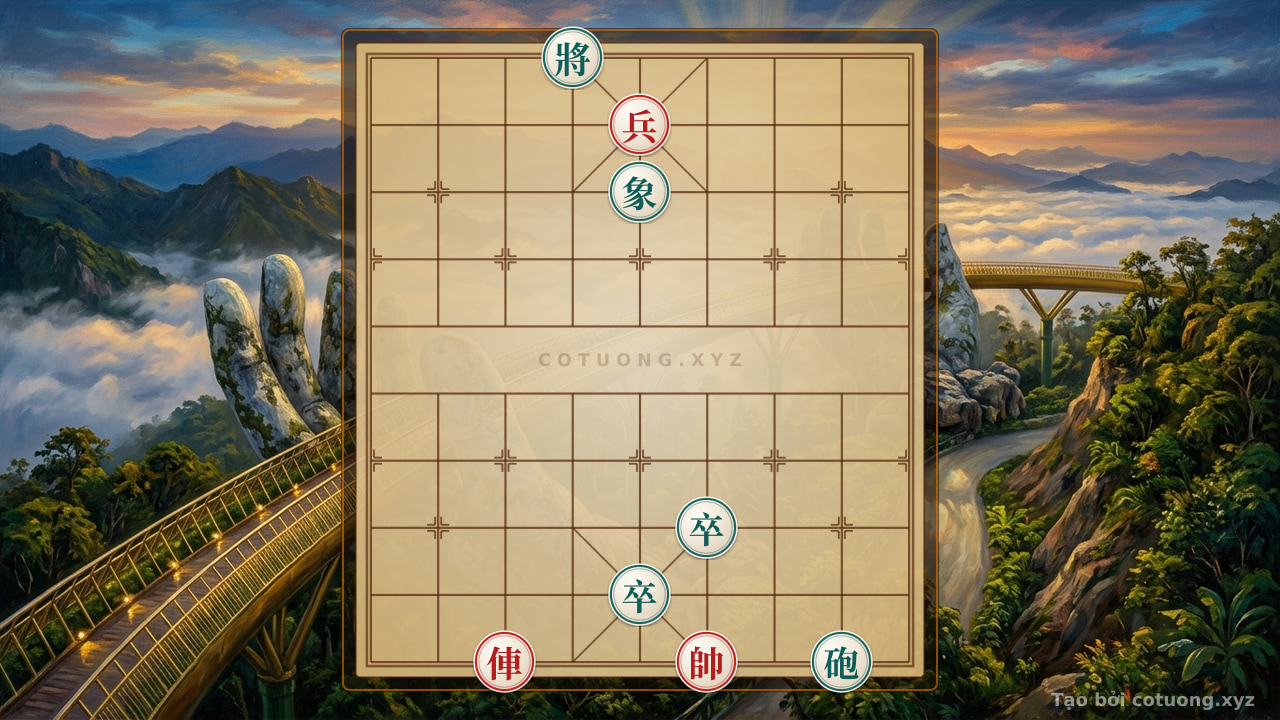 Thế cờ: The Ultimate Xiangqi Secret: Rook Pawn vs. Cannon 2 Pawns Elephant - A Heartbreaking Move That Reverses the Game in One Move — Cờ Tướng Online
