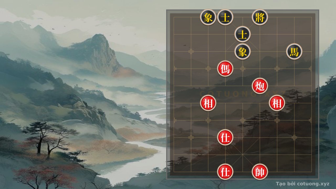 Thế cờ: Xiangqi Mastery: Black's Encircled King, Red's 'Surrounding and Rescuing' Strategy from the Battle of Xichibi — Cờ Tướng Online