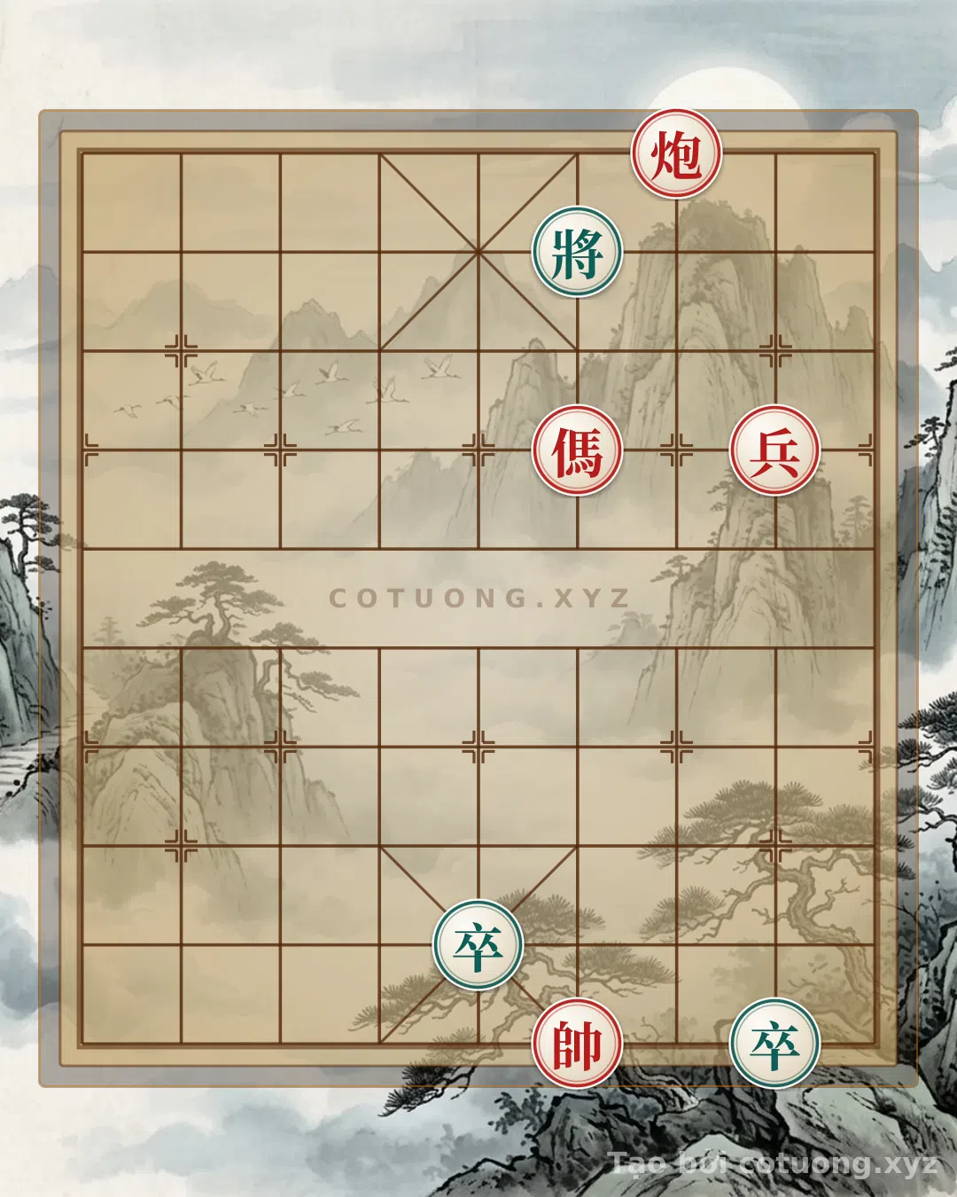 Thế cờ: Red General: Cannon Opening 3-10 - Optimal Solution — Cờ Tướng Online