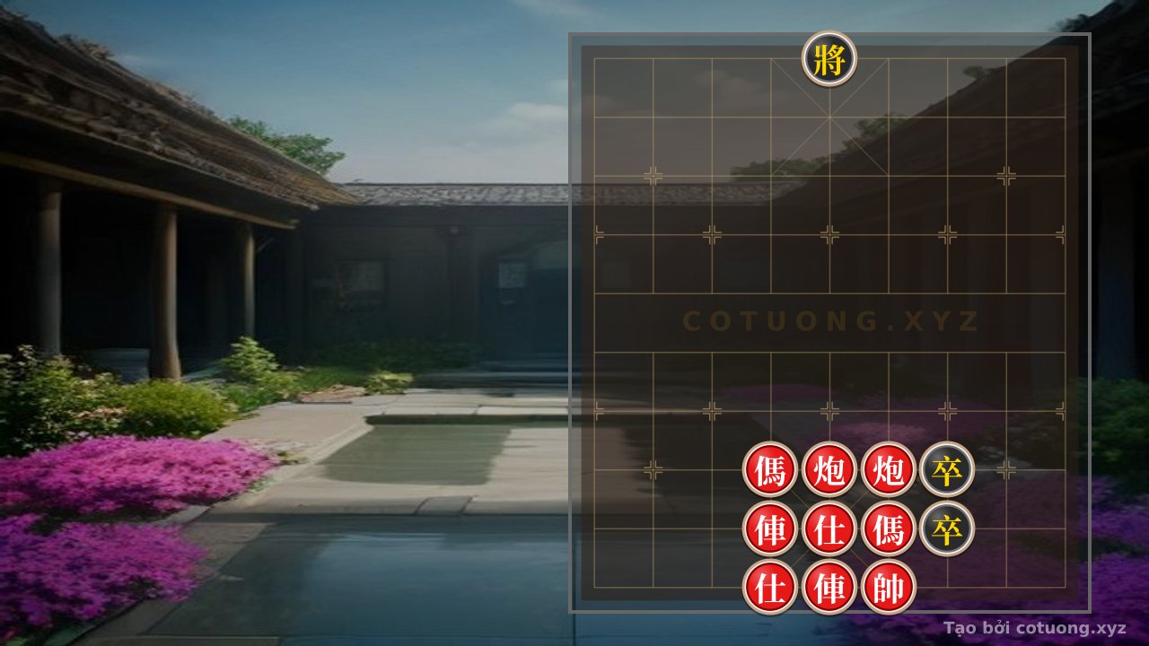 Thế cờ: Classic Xiangqi Endgame: Two Chariots and Horses Besiege the Black General - Can Red Deliver Checkmate in 3 Moves? — Cờ Tướng Online
